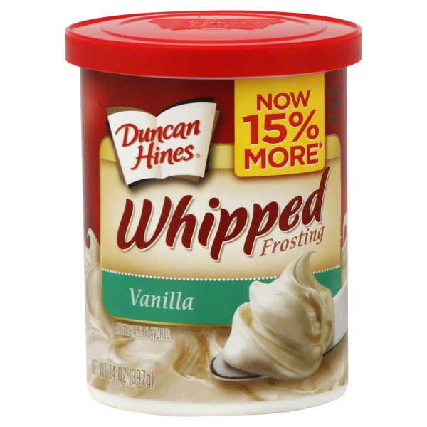 Duncan Hines Whipped Vanilla Frosting; 14 Ounces; 8 Per Case - High Mart Wholesale