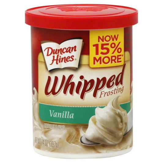 Duncan Hines Whipped Vanilla Frosting; 14 Ounces; 8 Per Case - High Mart Wholesale