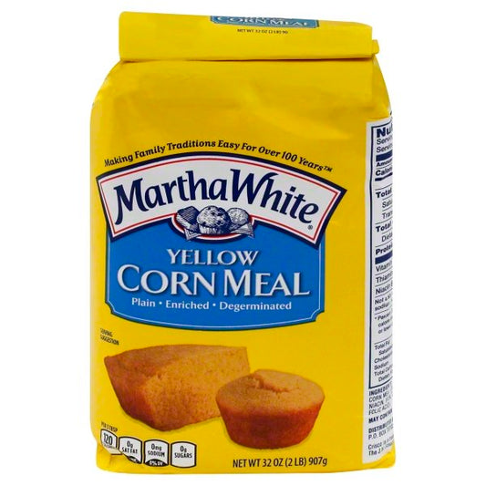 Martha White Yellow Corn Meal Plain Enriched; 32 Ounces; 12 Per Case