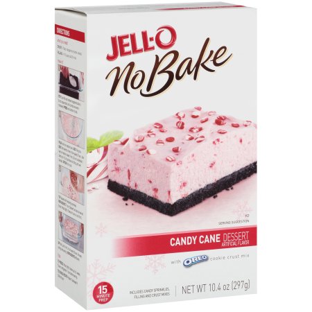 Jell-O Candy Cane No Bake Dessert; 10.4 Ounces; 6 Per Case - High Mart Wholesale