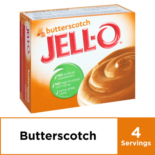 Jell-O Instant Butterscotch Pudding; 3.4 Ounces; 24 Per Case - High Mart Wholesale