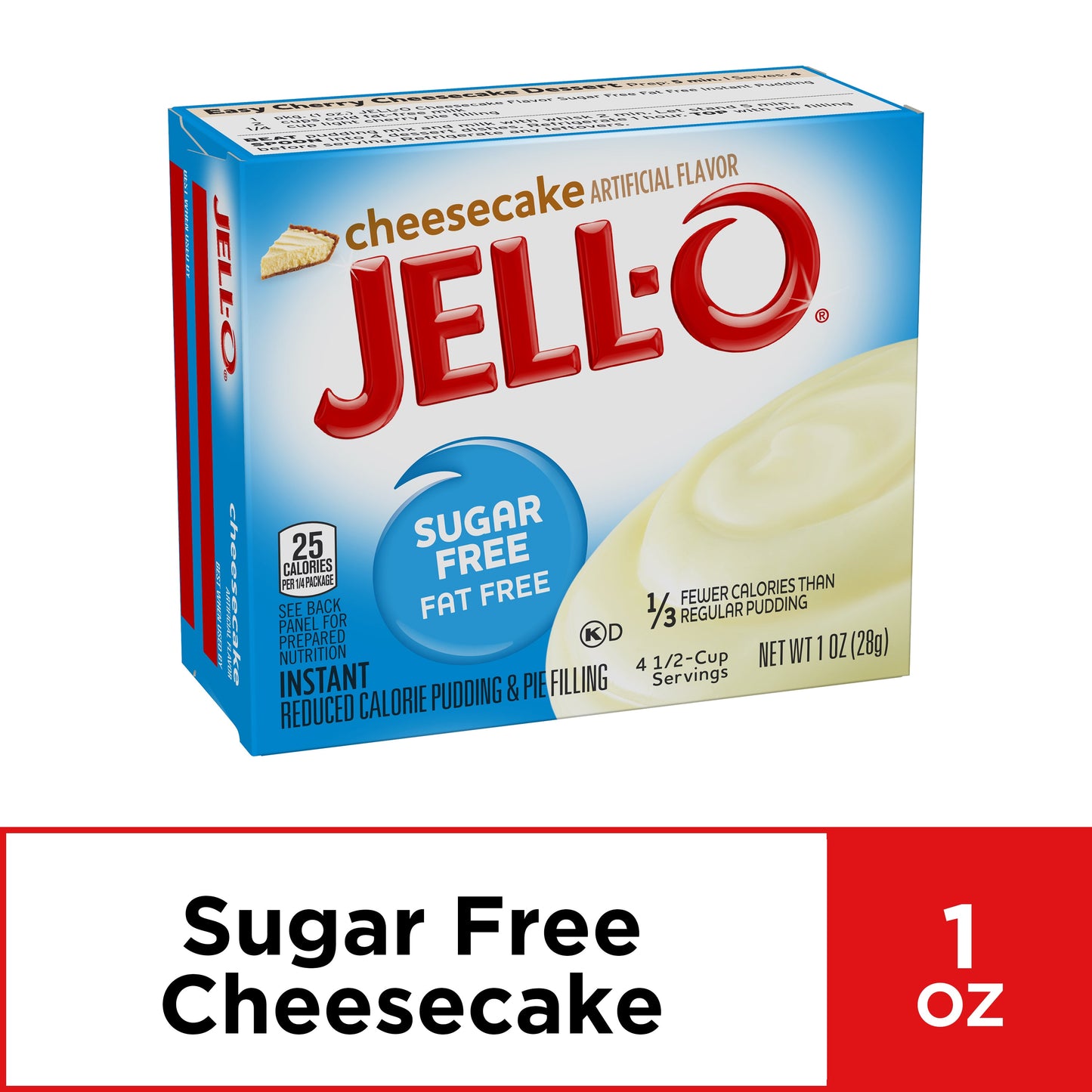 Jell-O Pudding Sugar Free Cheesecake; 1 Ounce; 24 Per Case - High Mart Wholesale