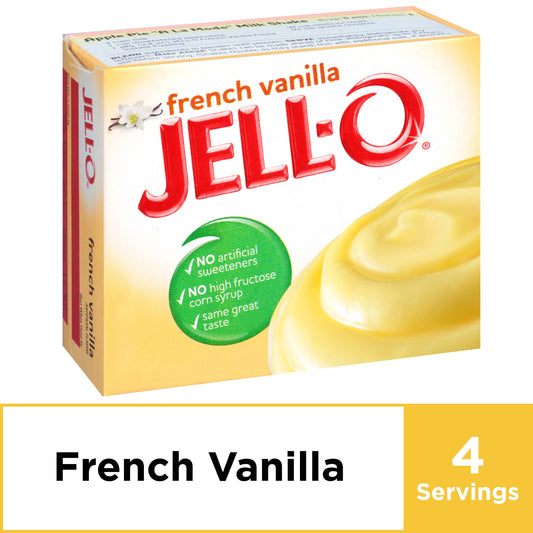 Jell-O Instant French Vanilla Pudding; 3.4 Ounces; 24 Per Case - High Mart Wholesale