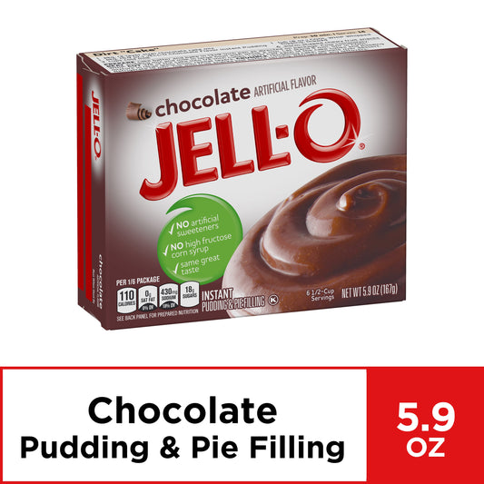 Jell-O Pudding Jello Instant Chocolate; 5.9 Ounces; 24 Per Case - High Mart Wholesale