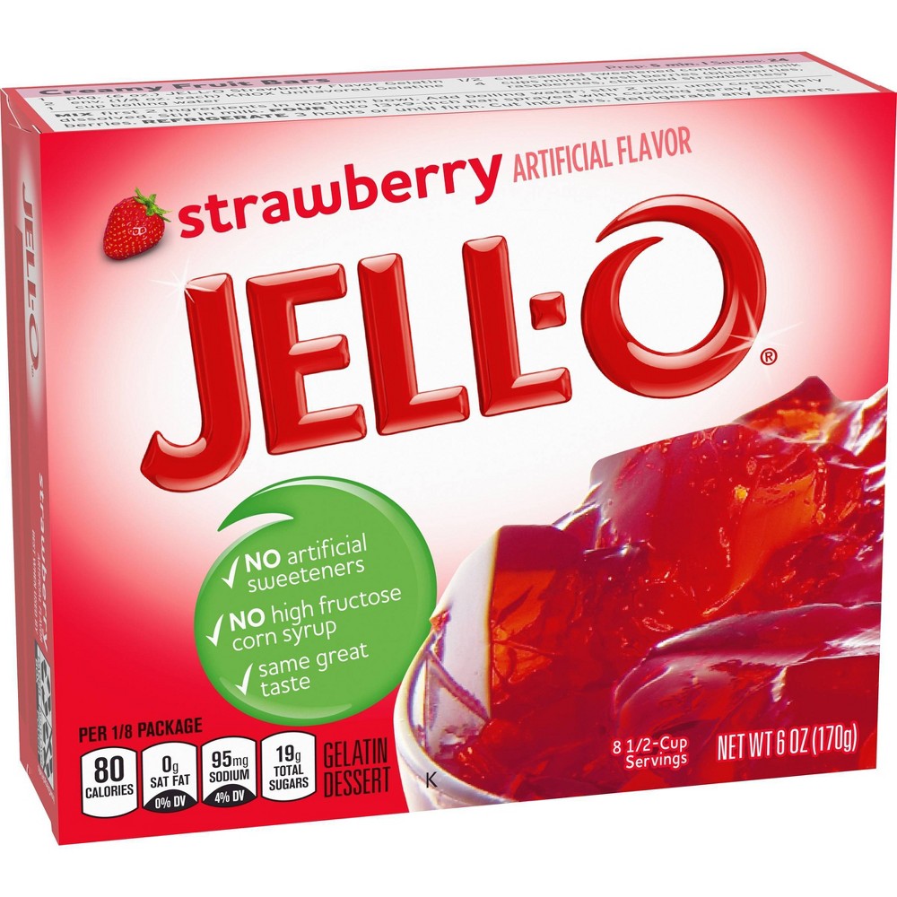 Jell-O Jello Gelatin Strawberry Jello; 6 Ounces; 24 Per Case - High Mart Wholesale