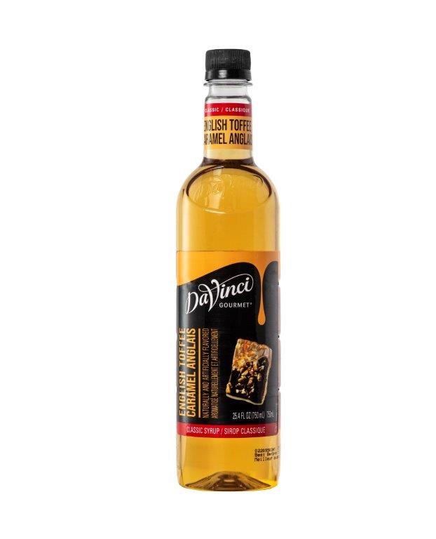 Davinci Gourmet Syrup English Toffee Flavored; 750 Milileter; 4 Per Case - High Mart Wholesale