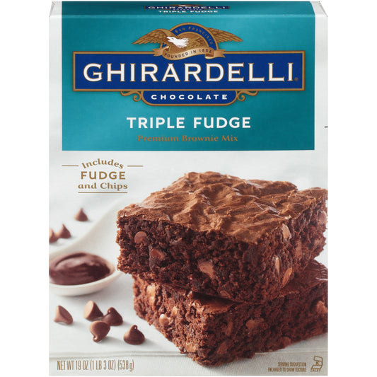 Ghirardelli Triple Fudge Brownie Mix; 19 Ounces; 12 Per Case - High Mart Wholesale