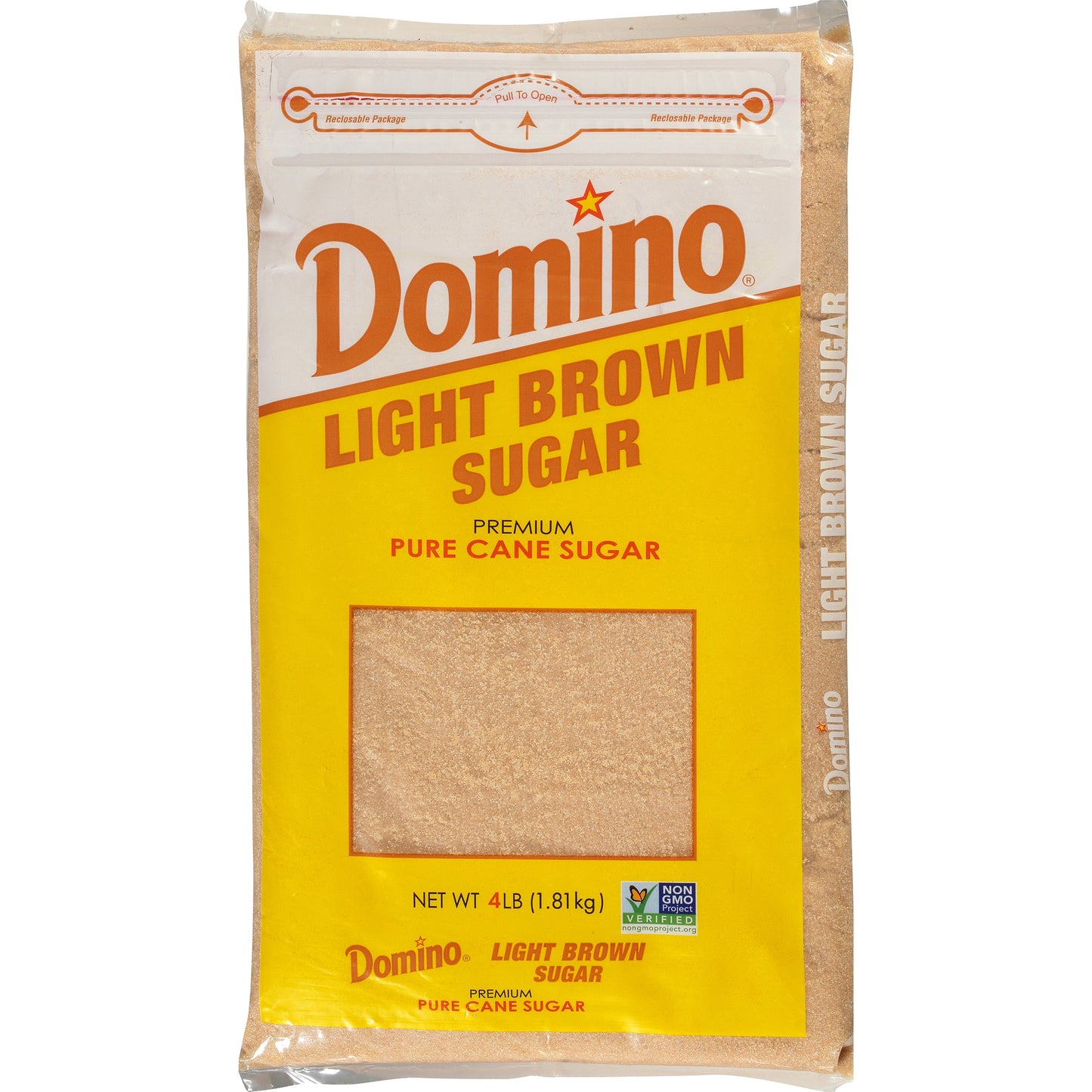 Domino Light Brown - Domino Display Ziplock; 4 Pound; 12 Per Case - High Mart Wholesale