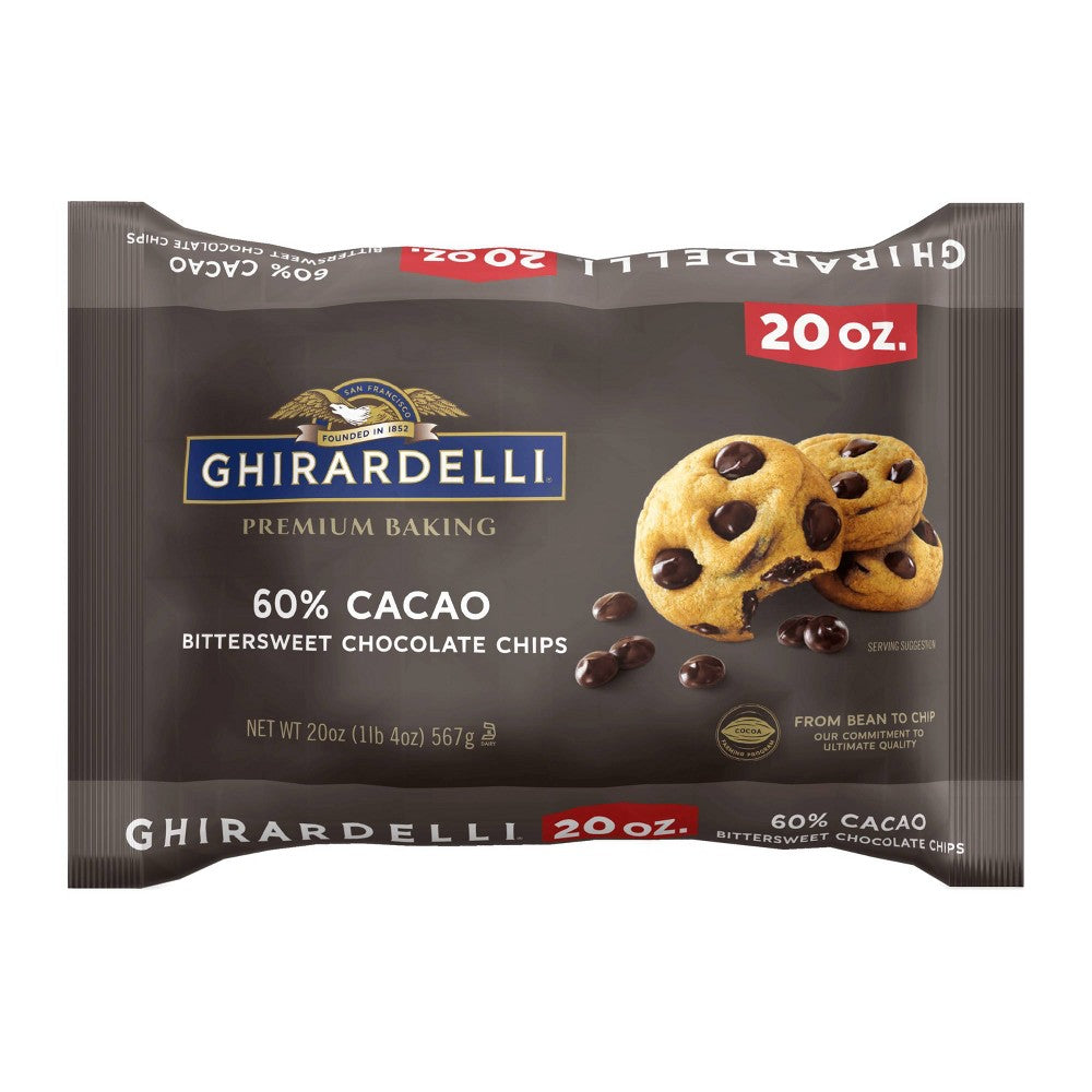 Ghirardelli 60% Cacao Chips; 20 Ounce; 10 Per Case - High Mart Wholesale