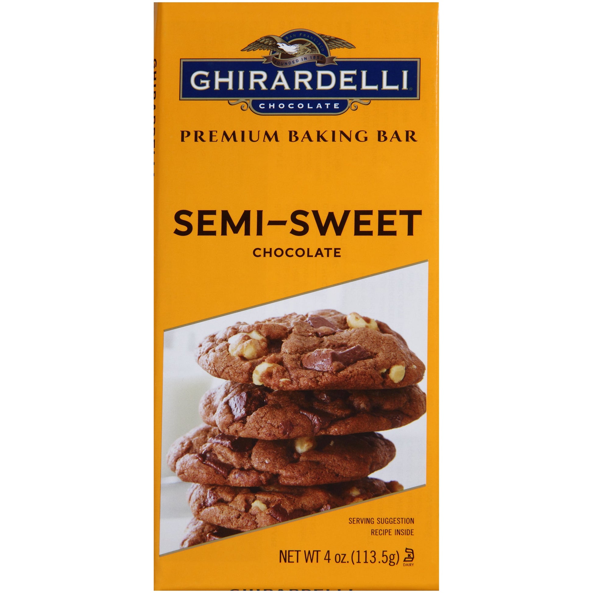 Ghirardelli Baking Bar Semi Sweet Chocolate; 4 Ounces; 12 Per Case - High Mart Wholesale