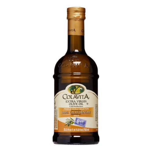 Colavita California Extra Virgin Olive Oil 100% Timeless Glass; 25.5 Fluid Ounces; 6 Per Case