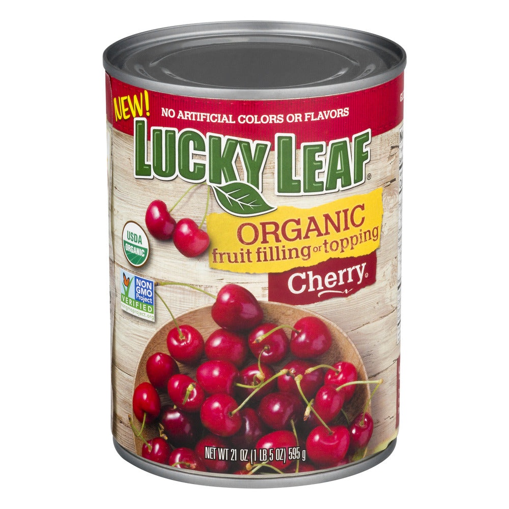 Lucky Leaf Organic Cherry Filling; 21 Ounces; 8 Per Case
