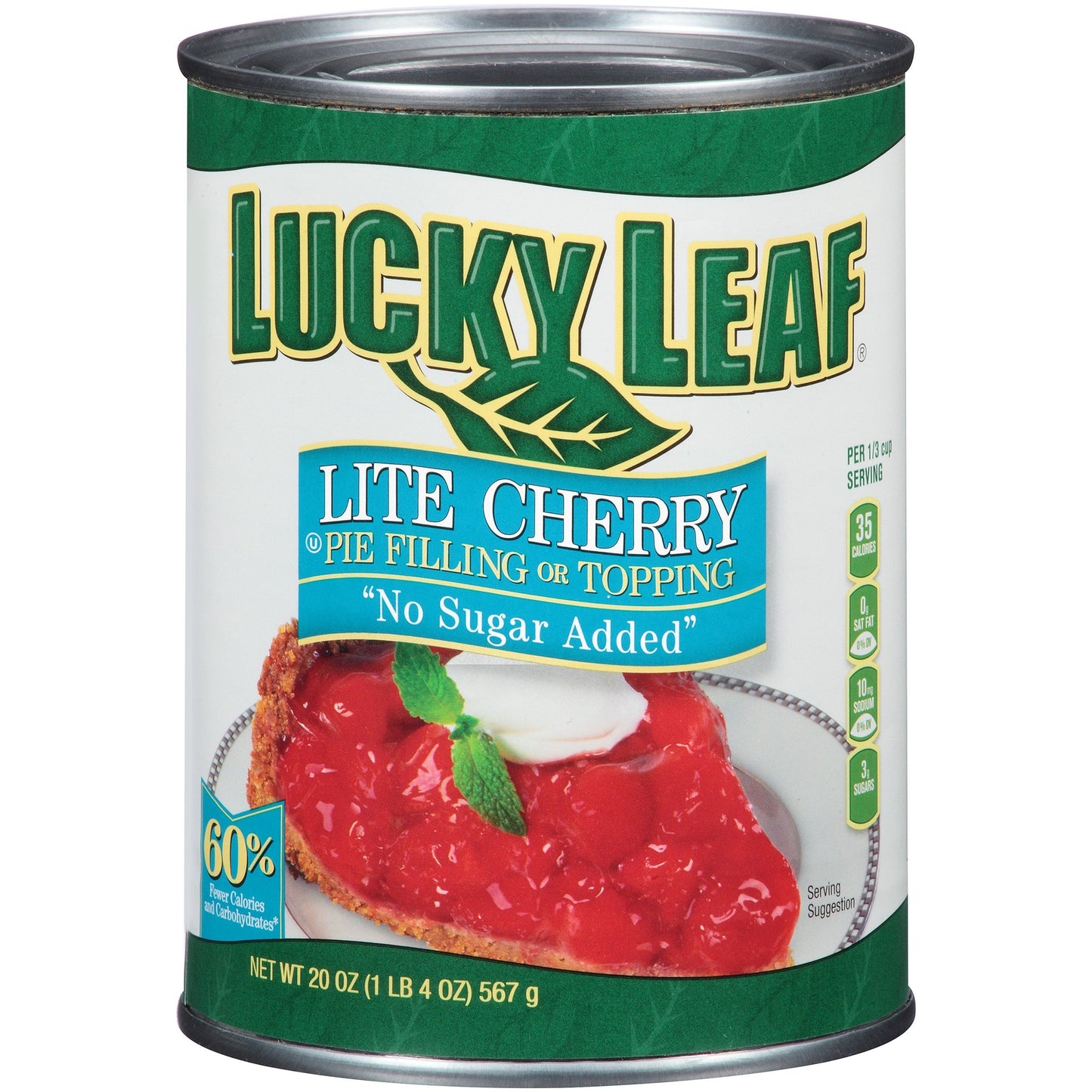 Lucky Leaf Pie Filling No Sugar Added Cherry; 20 Ounces; 8 Per Case