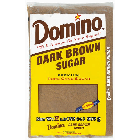 Domino Dark Brown Sugar; 2 Pounds; 12 Per Case - High Mart Wholesale