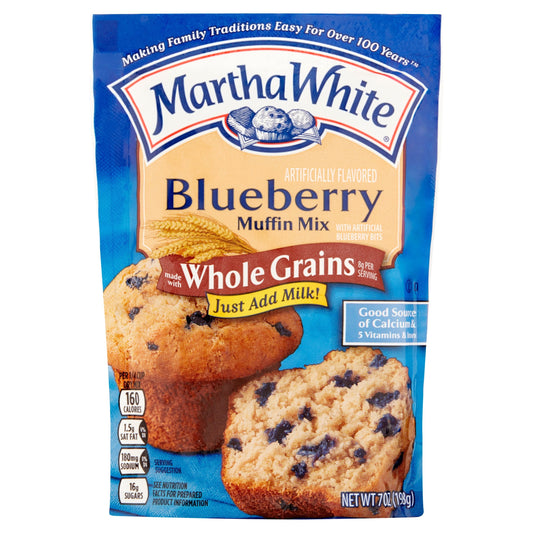 Martha White Muffin Whole Grain Blueberry; 7 Ounces; 12 Per Case