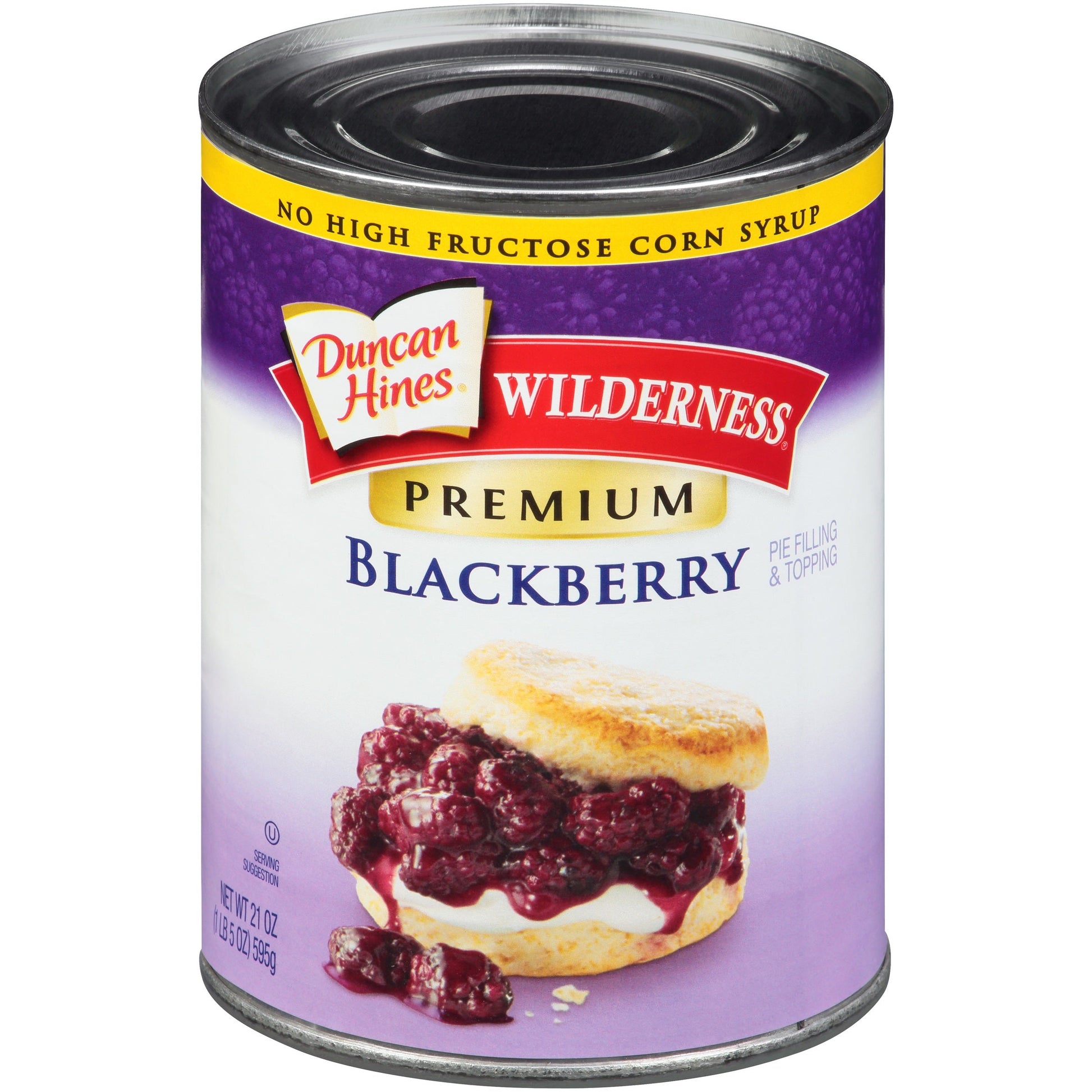 Wilderness Pie Filling Premium Fruit Blackberry; 21 Ounces; 12 Per Case - High Mart Wholesale