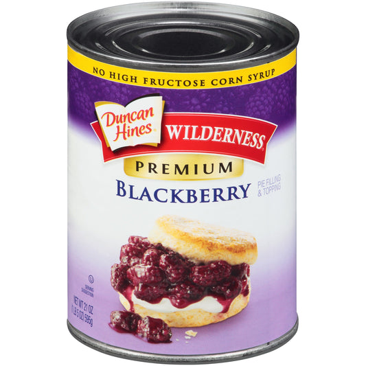 Wilderness Pie Filling Premium Fruit Blackberry; 21 Ounces; 12 Per Case - High Mart Wholesale