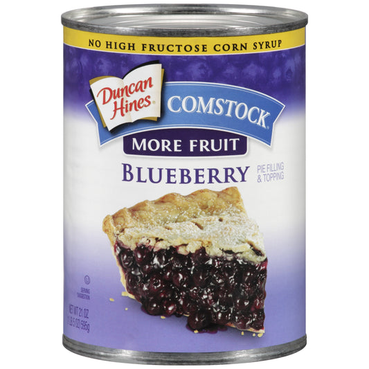 Comstock Filling Blueberry More Fruit; 21 Ounces; 12 Per Case