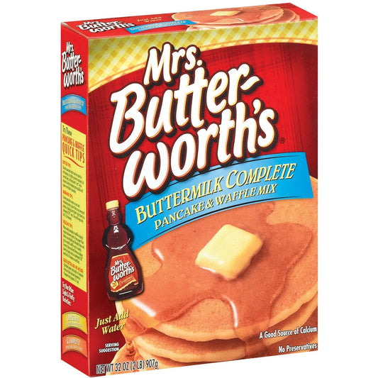 Mrs. Butterworth Pancake Mix Mrs Butterworth Buttermilk Box; 32 Ounces; 12 Per Case - High Mart Wholesale