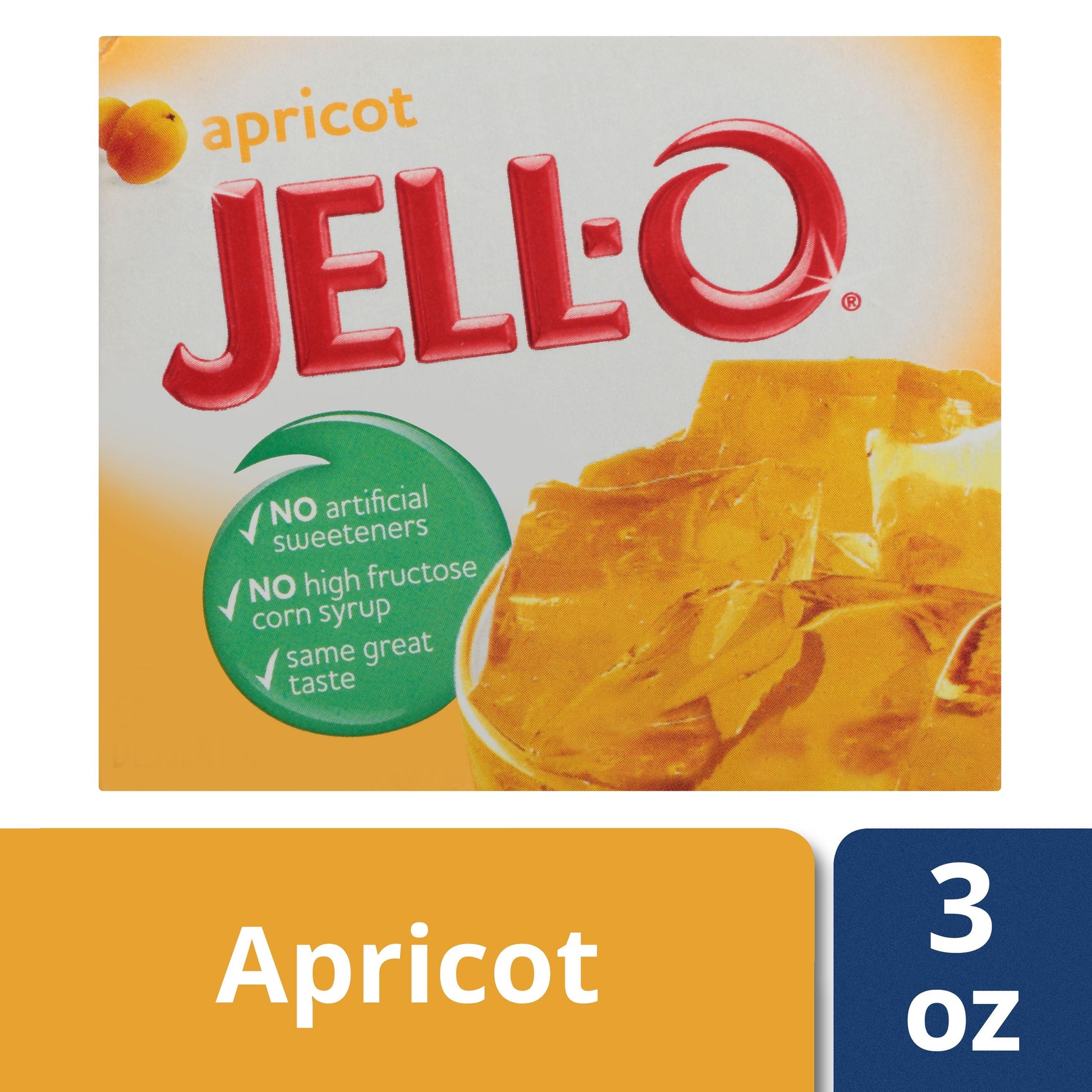 Jell-O Gele Jello Apricot; 3 Ounces; 24 Per Case - High Mart Wholesale