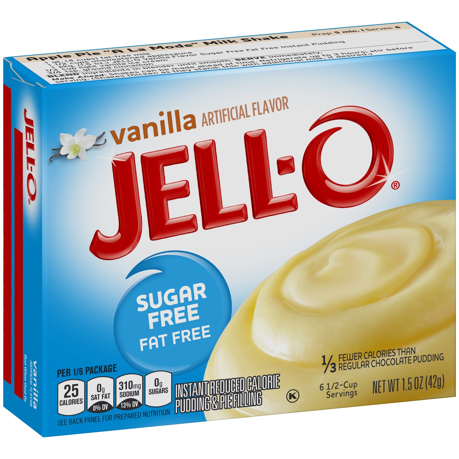 Jell-O Pudding Jello Instant Sugar Free Vanilla; 1.5 Ounces; 24 Per Case - High Mart Wholesale