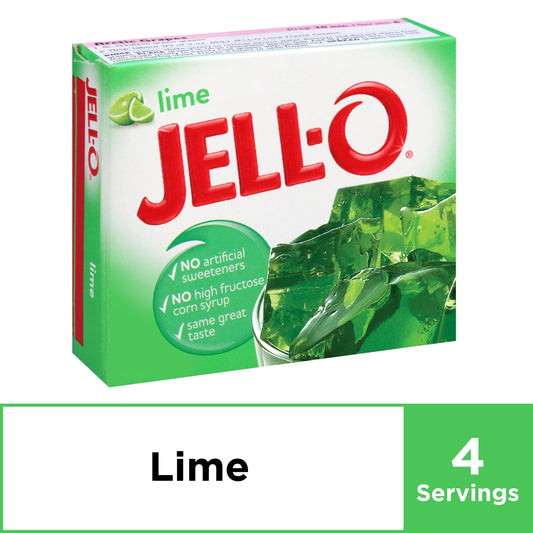 Jell-O Lime Gelatin; 3 Ounces; 24 Per Case - High Mart Wholesale