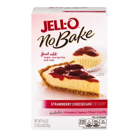 Jell-O Dessert No Bake Strawberry; 1.23 Pounds; 6 Per Case - High Mart Wholesale