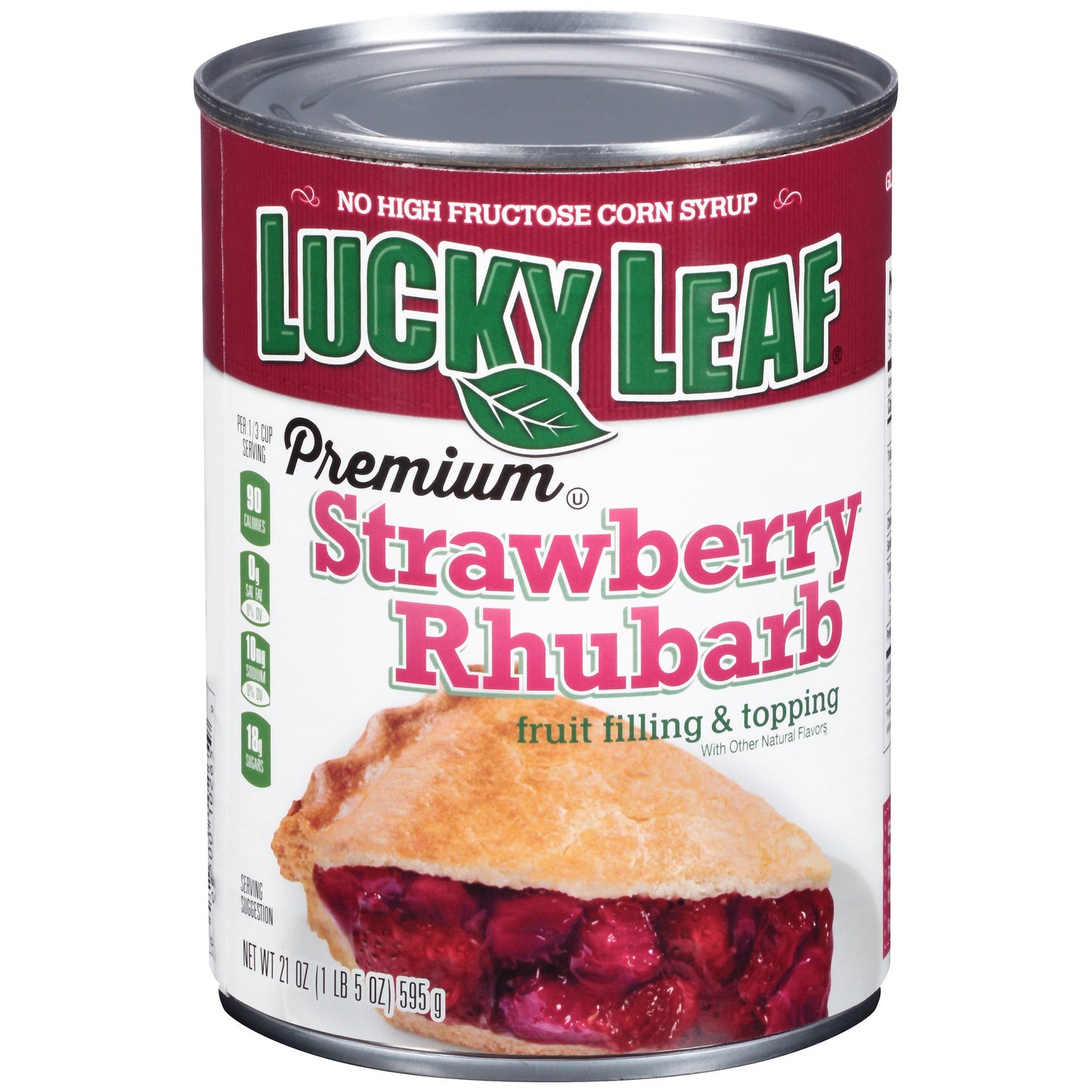 Lucky Leaf Premium Strawberry Rhubarb Fruit Filling; 21 Ounces; 8 Per Case