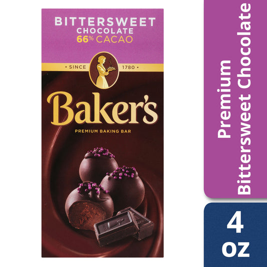 Baker's Bakers Chocolate Bittersweet; 4 Ounces; 12 Per Case - High Mart Wholesale