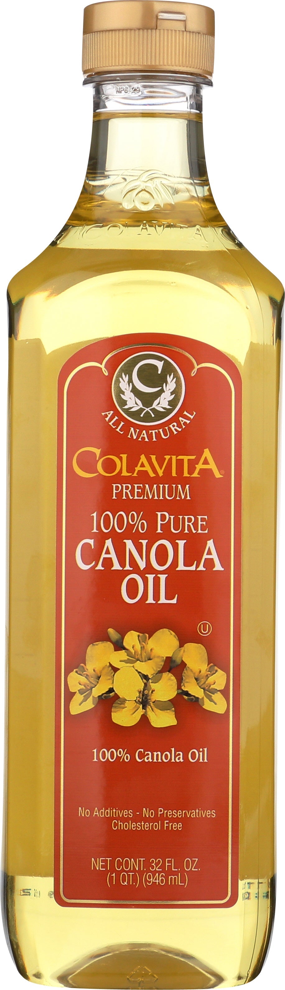 Colavita Canola Oil 32 Ounce Plastic; 32 Fluid Ounces; 12 Per Case