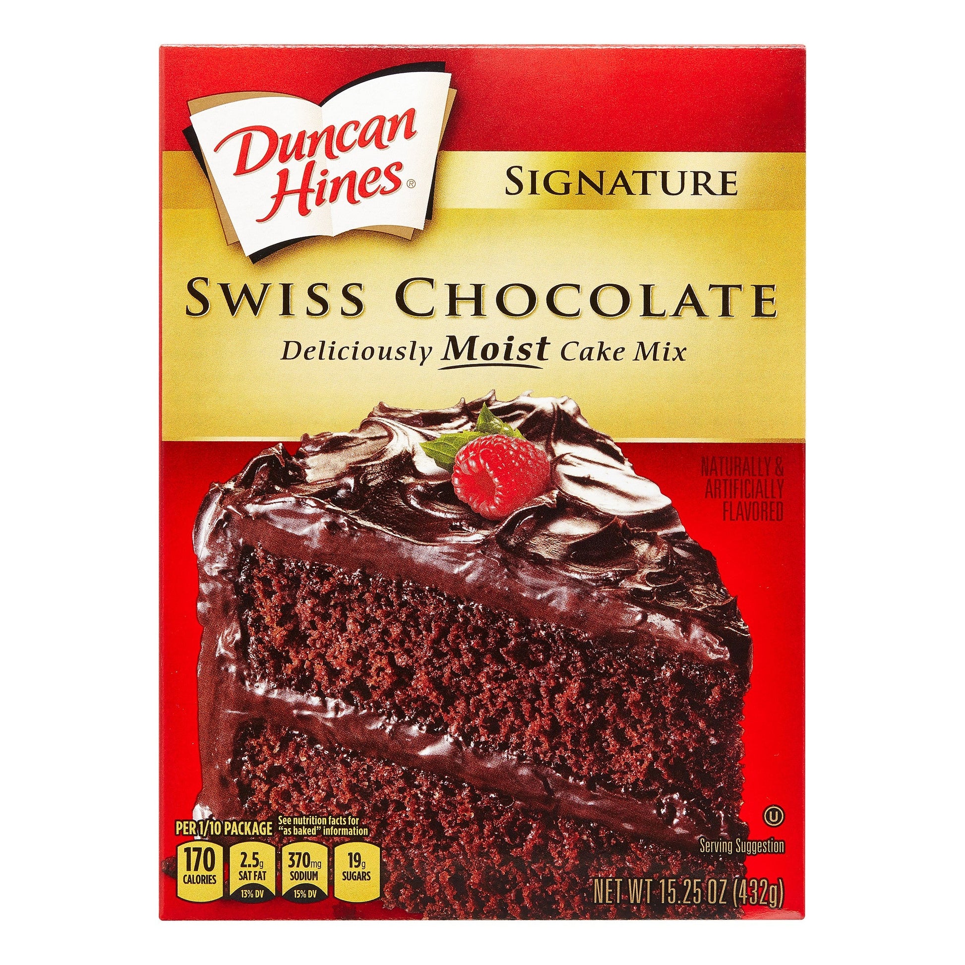 Duncan Hines Signature Swiss Chocolate; 15.25 Ounces; 12 Per Case - High Mart Wholesale
