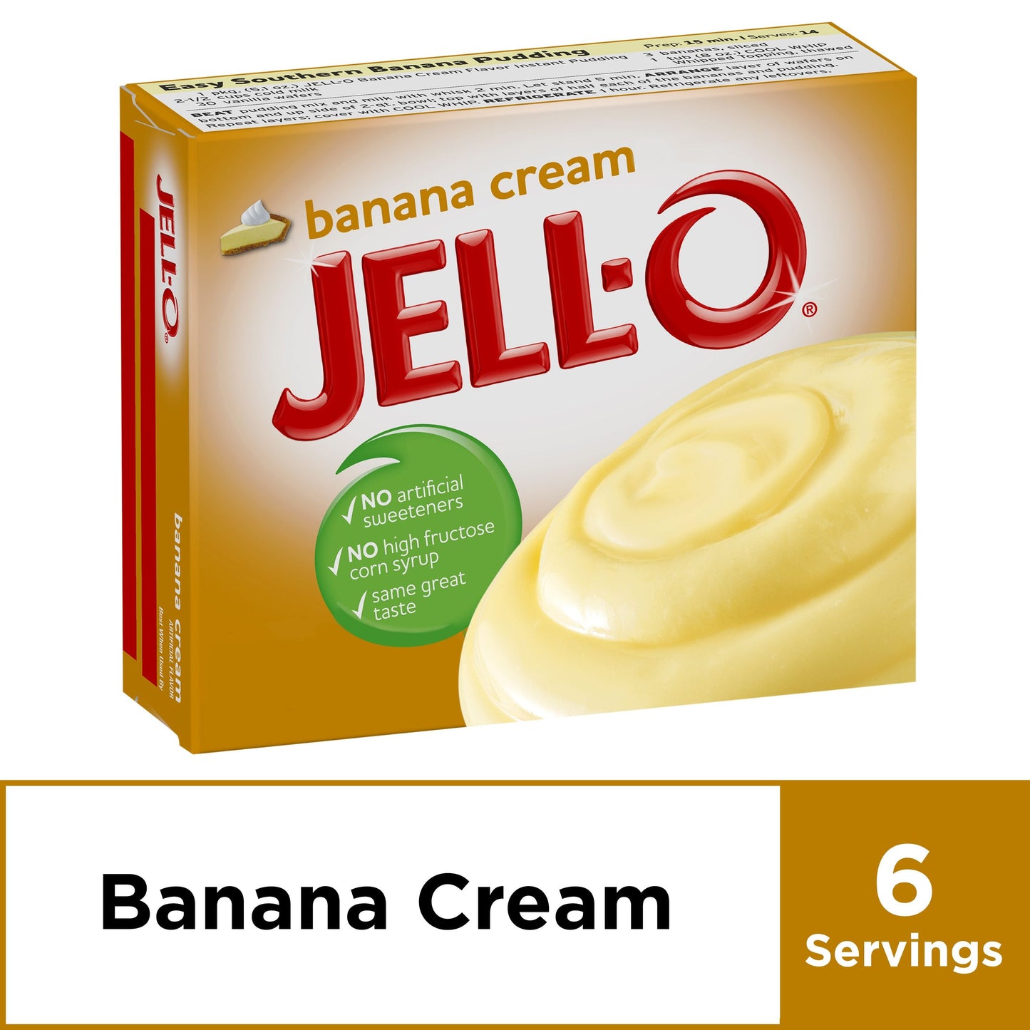 Jell-O Jello Pudding Instant Banana Cream; 5.1 Ounces; 24 Per Case