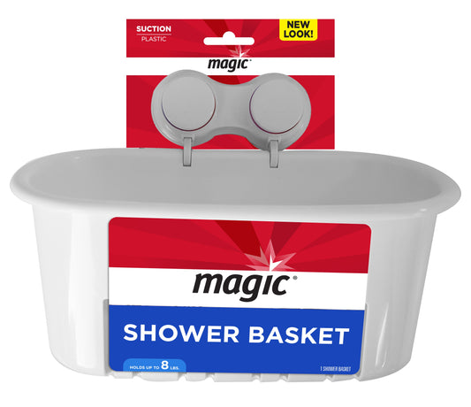 Magic Suction Basket White; 6 Each; 1 Per Case - High Mart Wholesale