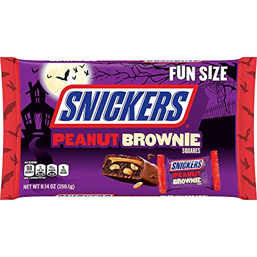 Snickers Peanut Brownie Fun Size Halloween; 9.14 Ounces; 24 Per Case