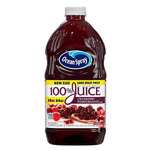 Ocean Spray 100% Cranberry Pomegranate Juice; 64 Fluid Ounce; 8 Per Case