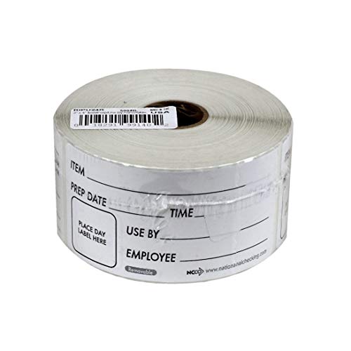 Ncco National Checking 2X4 Removable Item-Prep-Use By Labels; 500 Each