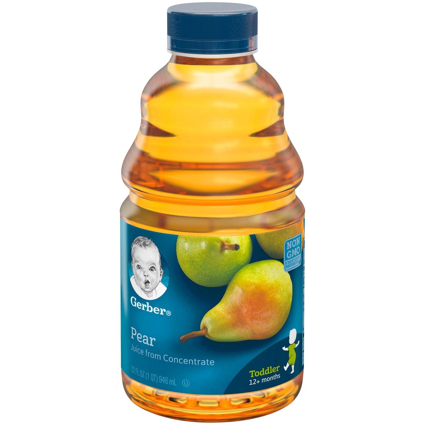 Gerber Non-Gmo Pear Juice Toddler Bottle; 32 Fluid Ounce; 6 Per Case