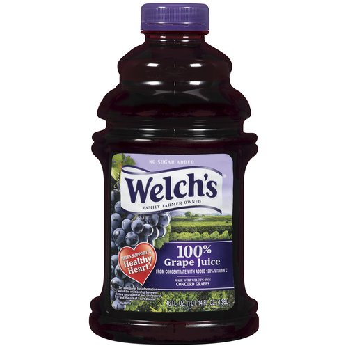 Welch's 100% Purple Grape Juice; 46 Fluid Ounce; 8 Per Case - High Mart Wholesale