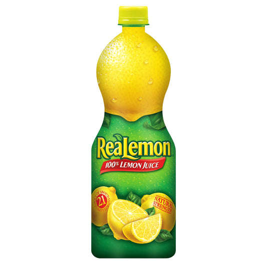 Realemon Lemon Juice; 32 Fluid Ounces; 12 Per Case