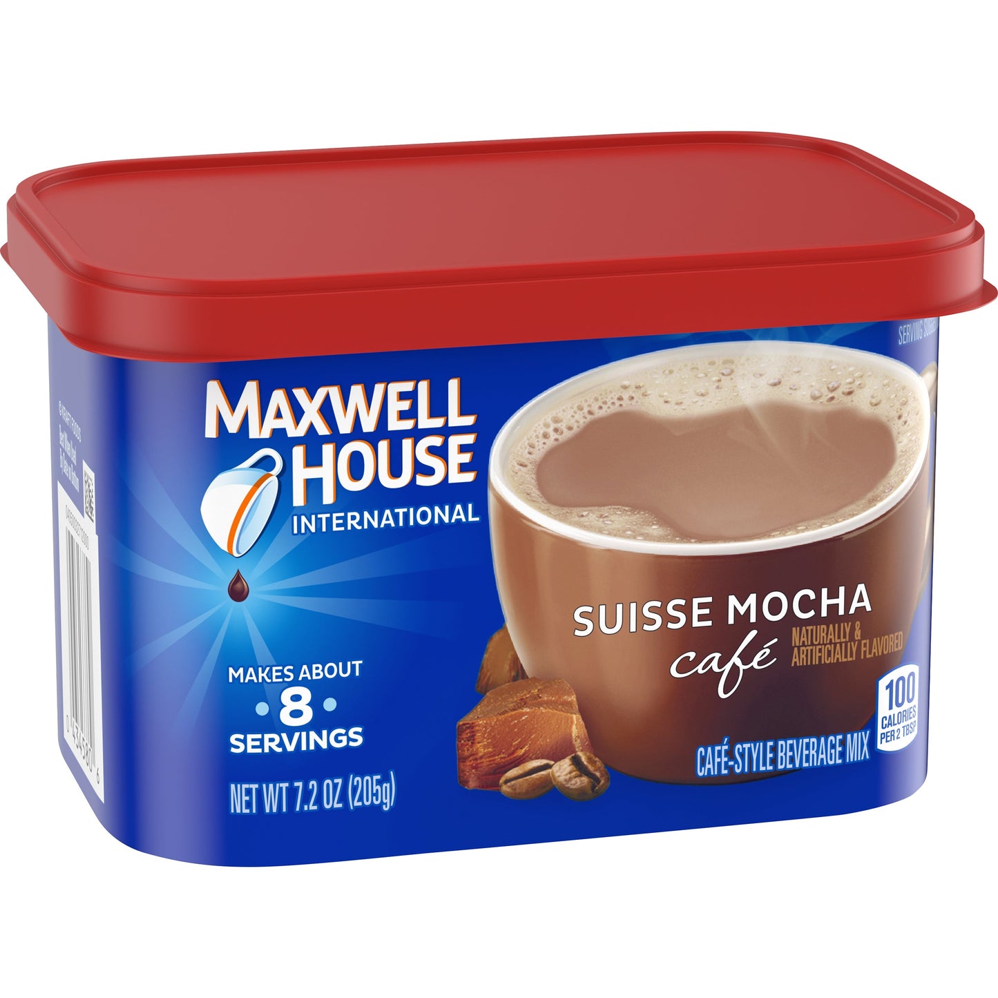 Maxwell House Instant Coffee Suisse Mocha; 7.2 Ounces; 8 Per Case - High Mart Wholesale
