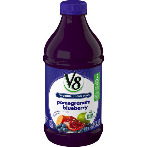 V8 Beverage Fusion Pomegranate Blueberry; 46 Fluid Ounces; 6 Per Case - High Mart Wholesale