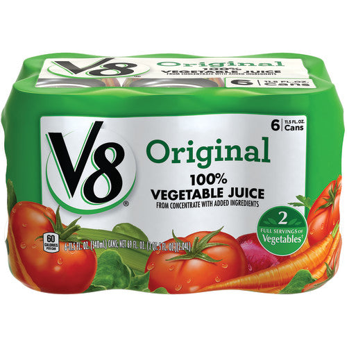 V8 Juice Vegetable 4 6 Count; 69 Fluid Ounces; 4 Per Case - High Mart Wholesale