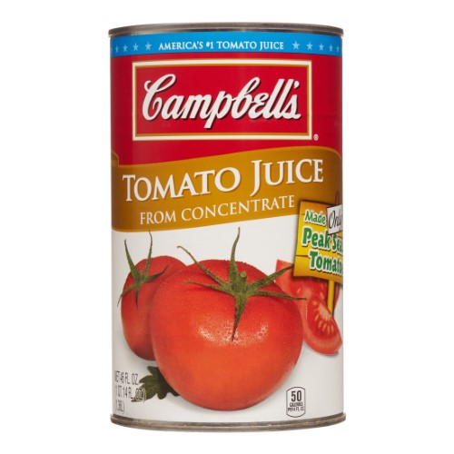 Campbell's Retail Tomato Juice; 46 Fluid Ounces; 12 Per Case - High Mart Wholesale