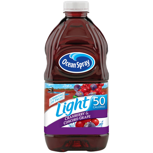 Ocean Spray Light 50 Cranberry Grape Juice; 64 Fluid Ounce; 8 Per Case