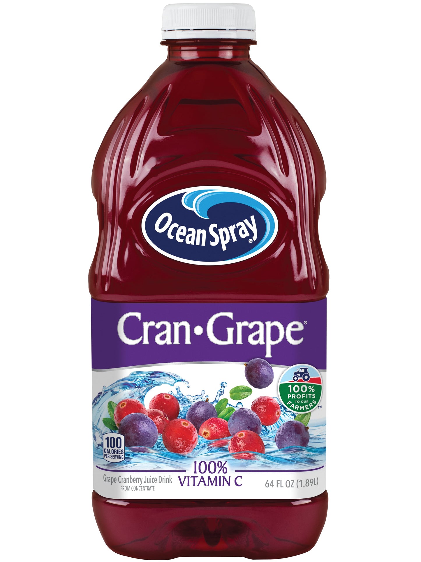 Ocean Spray Cranberry Grape Juice; 64 Fluid Ounce; 8 Per Case