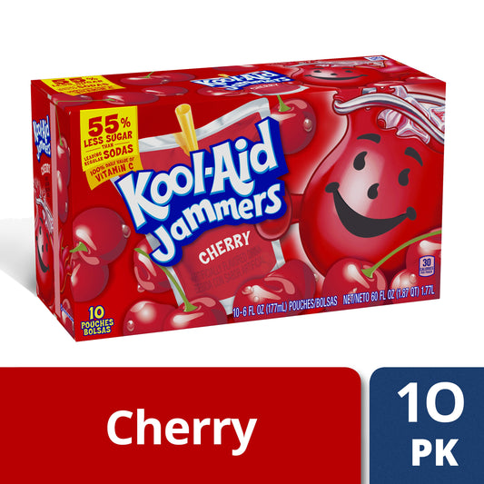 Kool-Aid Kool Aid Jammers Beverage Cherry; 10 Count; 1 Per Box; 4 Per Case - High Mart Wholesale