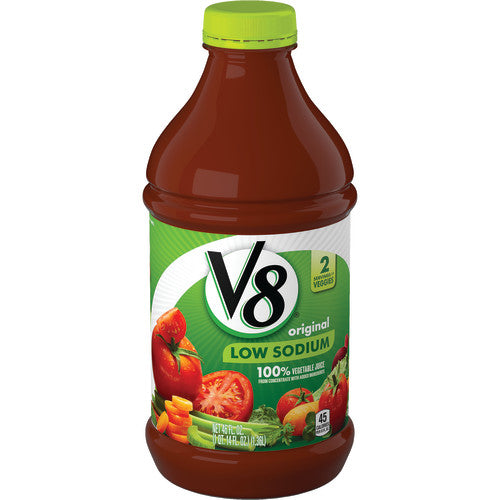 V8 Original Low Sodium Vegetable Juice; 46 Fluid Ounces; 6 Per Case - High Mart Wholesale