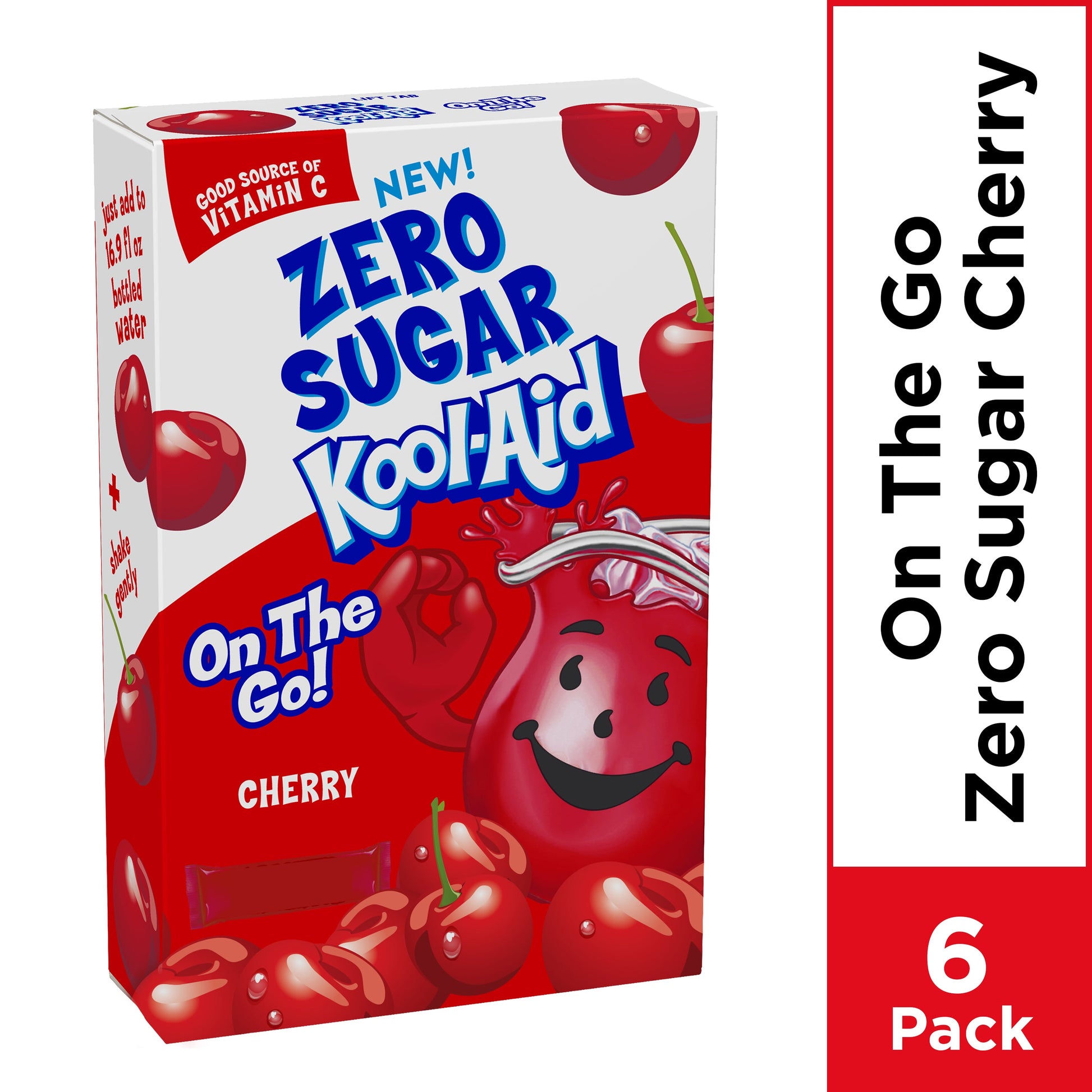 Kool-Aid On The Go Powdered Soft Drink Cherry Sugar Free; 0.35 Ounces; 12 Per Case - High Mart Wholesale