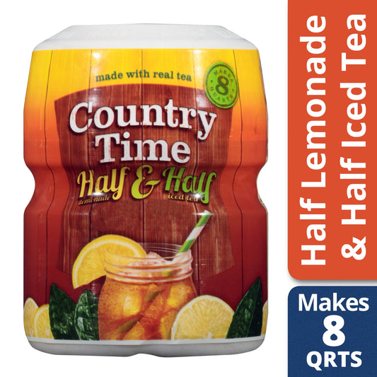 Country Time Half & Half Lemonade Beverage Mix; 1.19 Pounds; 12 Per Case - High Mart Wholesale
