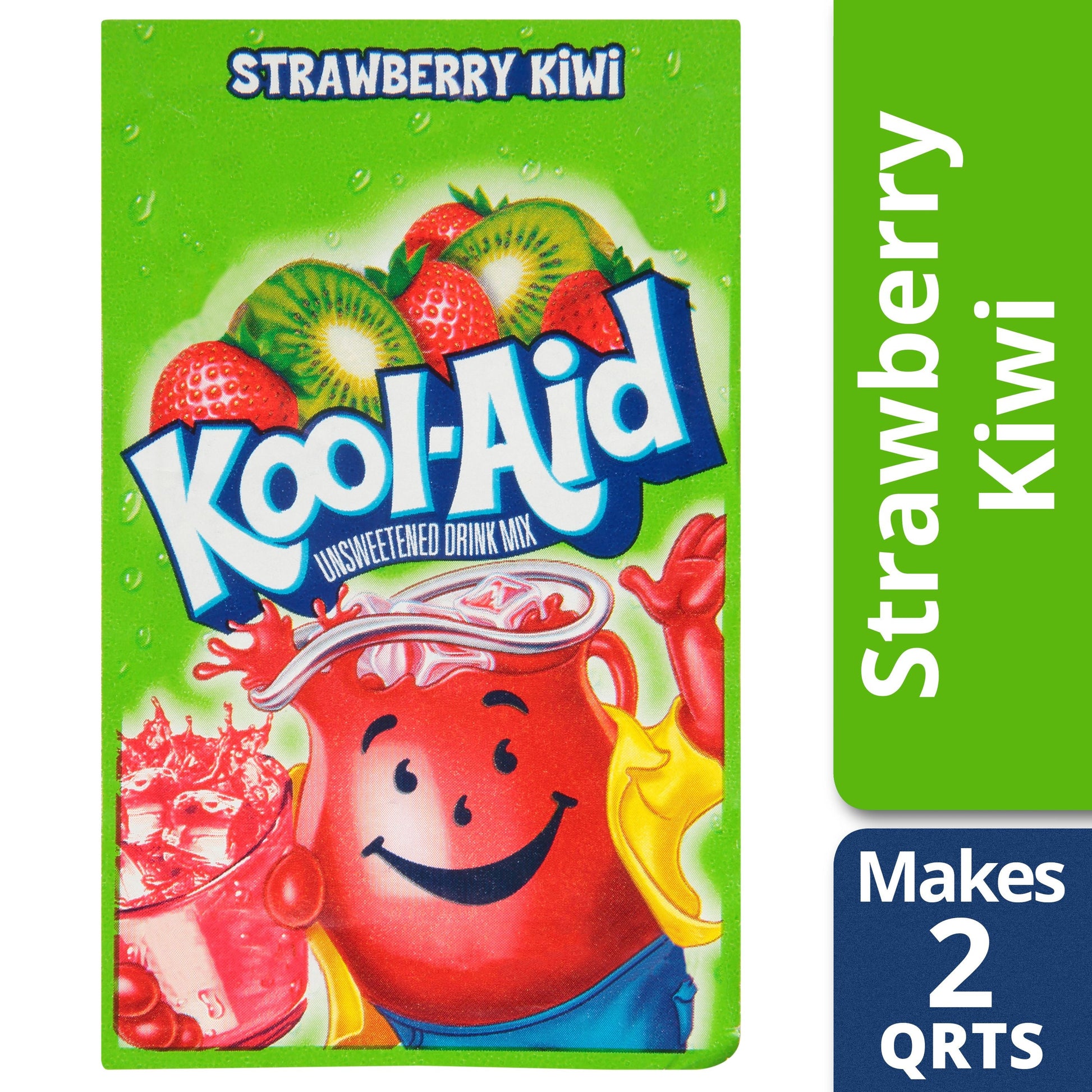 Kool-Aid Beverage Powdered Soft Drink Strawberry Kiwi Unsweetened; 0.17 Ounces; 192 Per Case - High Mart Wholesale